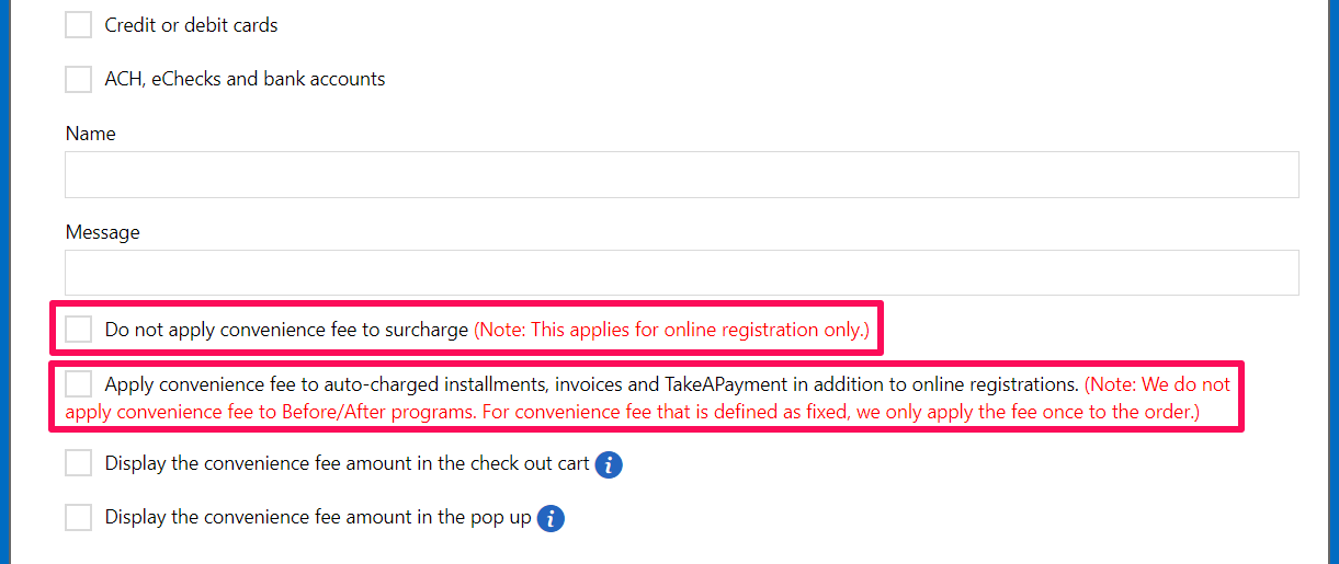 apply convenience fee-1