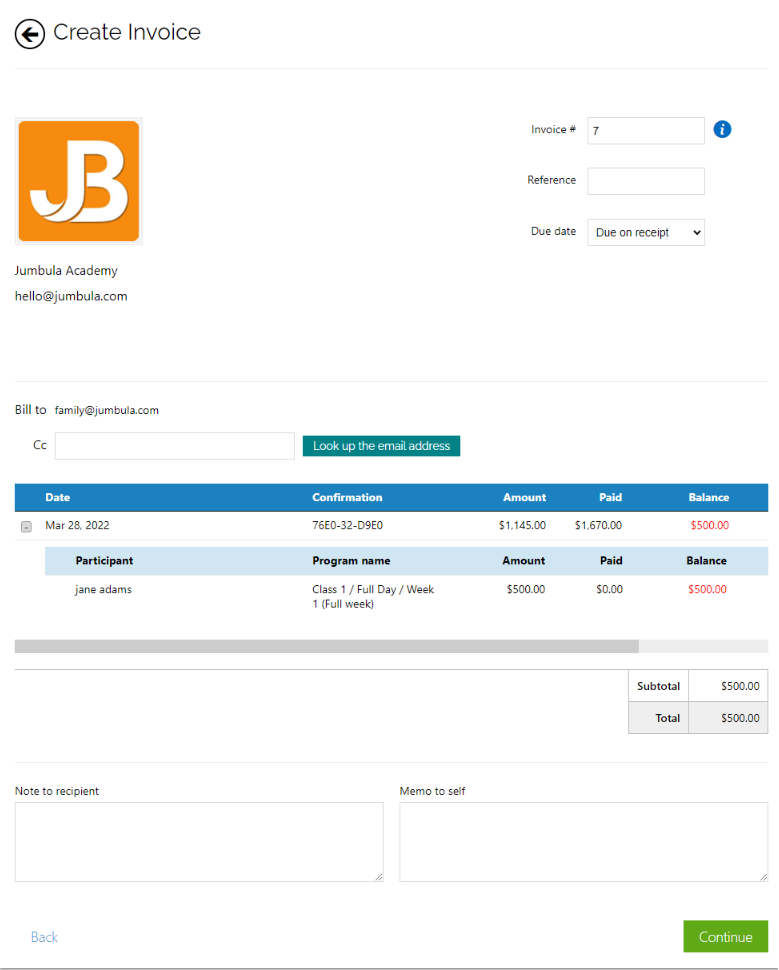 invoice