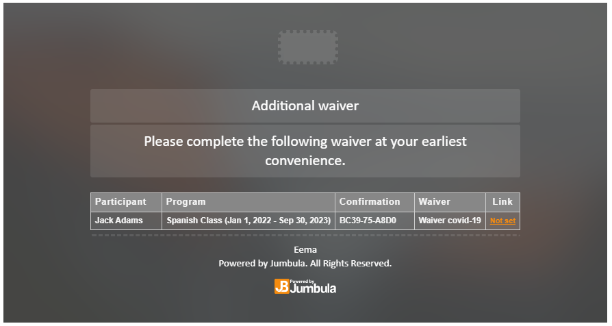 new waiver