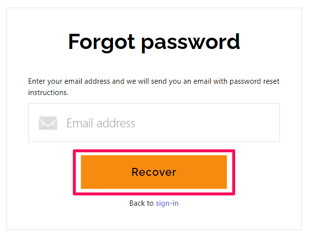 reset your password
